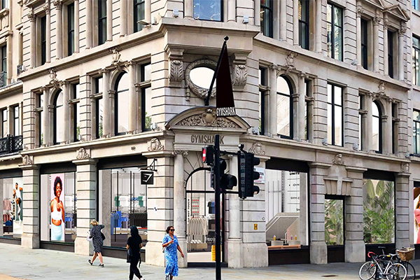 Gymshark store on Regent Street, London. /// credit: Gymshark