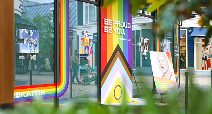 Batavia Stad Fashion Outlet, Pride Exhibition. /// credit: VIA Outlets